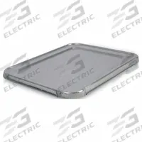 BOARDWALK Pan Lid: Half Size, 12 13/16 in Overall Lg, 10 1/2 in Overall Wd, 5/8 in Overall Dp (MPN BWKLIDSTEAMHF). Key specifications — Brand: BOARDWALK; Dishwasher Safe: No; NSF Certified: No; Product Type: Pan Lid; Manufacturer Part Number: BWKLIDSTEAMHF.