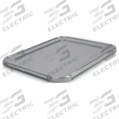 BOARDWALK Pan Lid: Half Size, 12 13/16 in Overall Lg, 10 1/2 in Overall Wd, 5/8 in Overall Dp (MPN BWKLIDSTEAMHF). Key specifications — Brand: BOARDWALK; Dishwasher Safe: No; NSF Certified: No; Product Type: Pan Lid; Manufacturer Part Number: BWKLIDSTEAMHF.