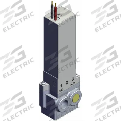 SMC Solenoid Actuated Diaphragm Valve: 2-Way, 1/4 in x 1/4 in UNF - Solenoid-Actuated Diaphragm Valves
