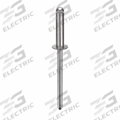 APPROVED VENDOR Blind Rivet,2 in L,0.156 in dia,PK500: Inch, 2 in Overall Lg, 21/32 in Body Lg - Domed-Head Blind Rivets