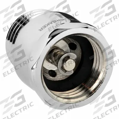 ENCORE Inline Vacuum Breaker: Brass, Chrome Finish - Inline Vacuum Breakers for Handheld Showerheads
