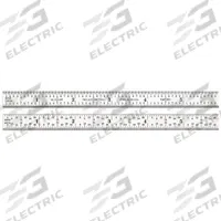 STARRETT Steel Rule: C416R-48, 48 in, 0.1 in Thick, 1/100 in/1/64 in, Chrome, Black, Rigid, Satin. Key specifications — attr939978: 1/100 in; attr934745: STARRETT; attr944509: Chrome; attr939993: Decimal; attr986193: Etched.