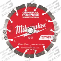 MILWAUKEE Diamond Saw Blade: Block/Brick/Concrete/Stone, 7 in Blade Dia., 5/8 in_7/8 in Arbor Size (MPN 49-93-9007). Key specifications — attr1097734: Wet/Dry; attr1097738: Masonry Saw; attr1097751: MILWAUKEE.