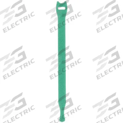 VELCRO BRAND Perforated Back to Back Strap: 8 in Lg, 2.00 in, 0.75 in Wd, Nylon/Polypropylene - Slotted Hook-and-Loop Cable Ties