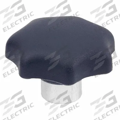 JW WINCO Plastic Hand Knobs with Steel Hub: 7 Point, Plastic w/ Steel Thread, M12 Thread - 7-Arm Knobs with Threaded Hole