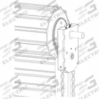 AMERICAN GARAGE DOOR SUPPLY Chain Hoist: Manual, Shaft Mount, Non-Handed, 4.4 to 1 (MPN CH401RDJR516). Key specifications — Actuation Method: Manual; Drive Ratio: 4.4 to 1; Mounting Location: Shaft Mount; Brand: AMERICAN GARAGE DOOR SUPPLY; Handing Orientation: Non-Handed; Product Type: Chain Hoist.