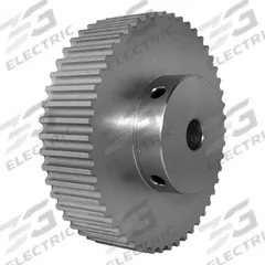 DAYTON Timing Pulley: Modified Curvilinear, Fixed, For GT Timing Belt Section, For 15 mm Belt Wd (MPN 50-5P15-6A6). Key specifications — Brand: DAYTON; Finish: Clear Anodized; For Belt Series: Powerhouse®.