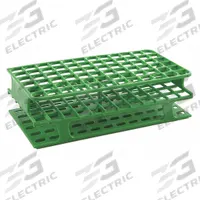 Tube Rack: 2 3/8 in Overall Wd, 8 in Overall Ht, 4 1/8 in Overall Lg, Polypropylene, Green, Benchtop (MPN HS27551C). Key specifications — Material: Polypropylene; Mounting Location: Benchtop; Color: Green; Product Type: Test Tube Rack; Total Holding Capacity: (72) Wells; Brand: HEATHROW SCIENTIFIC.