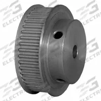 DAYTON Timing Pulley: Modified Curvilinear, Fixed, For GT Timing Belt Section, For 9 mm Belt Wd (MPN 45-3P09-6FA3). Key specifications — Brand: DAYTON; Finish: Clear Anodized; For Belt Series: Powerhouse®.