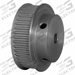 DAYTON Timing Pulley: Modified Curvilinear, Fixed, For GT Timing Belt Section, For 9 mm Belt Wd (MPN 45-3P09-6FA3). Key specifications — Brand: DAYTON; Finish: Clear Anodized; For Belt Series: Powerhouse®.