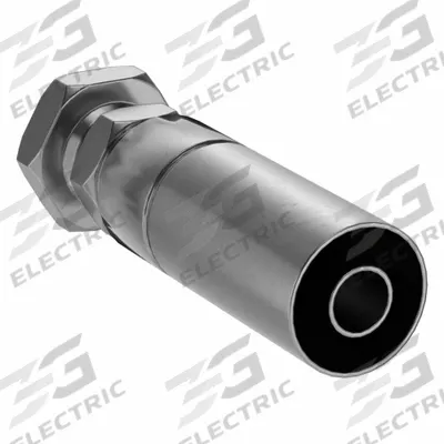 KURT Hydraulic Crimp Fitting: Carbon Steel, Straight, -6 For Hose Dash Size - Kurt Crimp Hydraulic Hose Fittings with JIC Connection