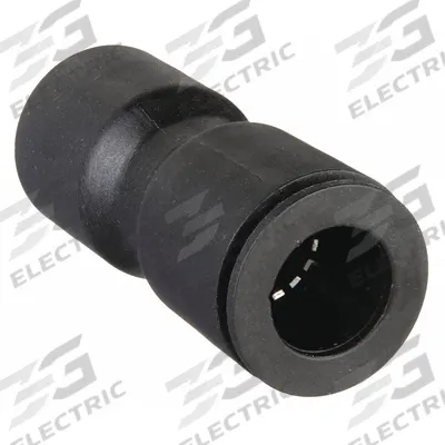 LEGRIS Push-Fit Union Fitting: 3/8 in OD x 1/2 in OD Size, Push-to-Connect x Push-to-Connect - Nylon & Nickel-Plated Brass Tube Fittings