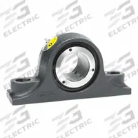 MOLINE BEARING Pillow Block Bearing: 2 3/16 in Bore, Spherical E Roller Bearing, Cast Iron, 2 Holes (MPN 29721203). Key specifications — Maximum Speed: 2,150 RPM; Mounting Bolt Size: 5/8 in; Brand: MOLINE BEARING.