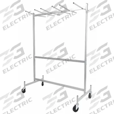 Dayton Chair and Table Cart: 800 lb, 63 in L x 31 5/8 in W x 74 in H, For 36 Chairs - Hanging Racks for Folding Chairs & Rectangular Tables