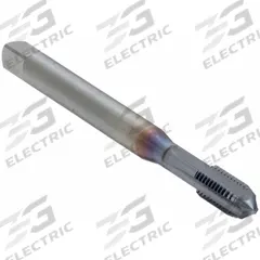 OSG Straight Flute Tap: #6-32 UNC, 2B, 4 Flute, Modified Bottoming Chamfer, V Coated Carbide (MPN 3110208)