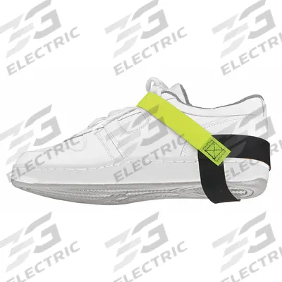 SCS Hi-Visibility Grounding Strap: Heel Grounder, Yellow, Hook and Loop Fastening - Heel Grounding Straps