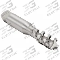CLEVELAND Spiral Flute Tap: 3/8"-24 UNF, H3 / 2B, 3 Flute, Bottoming Chamfer, High Speed Steel (MPN C58584)