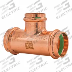 QUICKFITTING SUREPRESS Crimp Tee Fitting: 1 1/2 in CTS x 1 1/2 in CTS x 1 1/4 in CTS size, Copper (MPN SPWT554R). Key specifications — Brand: QUICKFITTING SUREPRESS; Broad - Material for Bullet: Copper Or Bronze; Brand - Broad: QUICKFITTING SUREPRESS.