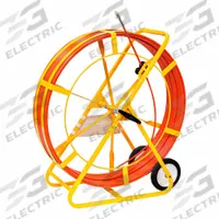 JAMESON Marked Fish Tape: 1,000 ft Lg, 44 in Case Dia, Round, Fiberglass, Frame Case, 1/2 in Tape Wd (MPN 11-38-1000M). Key specifications — attr380234: JAMESON; attr380237: Frame.
