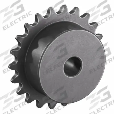 TSUBAKI Sprocket: One-Sided Hub, For Single Strands, 35, 22 Teeth, 2.635 in Pitch Dia - Size 35 Plain-Bore Roller Chain Sprockets