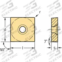 WALTER Square Turning Insert: SCGT3(2.5)2-MM4, SCGT09T308-MM4 (MPN 7021263). Key specifications — attr257901: SCGT09T308-MM4; attr257900: SCGT3(2.5)2-MM4.