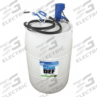 BLUE DEF Electric Drum Pump: 120 V AC, 1/2 hp HP, HDPE, 10 gpm Max. Flow Rate - Drum-Mount DEF Dispensing Pump Systems