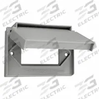 LEVITON Wall Plate: Decorator-Rocker, 1 Gang, Gray (MPN 4996-GY). Key specifications — Brand: LEVITON; Material: Nylon.