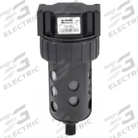 PARKER Compressed Air Filter: Particulate, 1/4 in NPT, 40 micron, 53 cfm, 150 psi Max Op Pressure (MPN 06F16AC). Key specifications — attr110055: 06F; attr110008: PARKER.