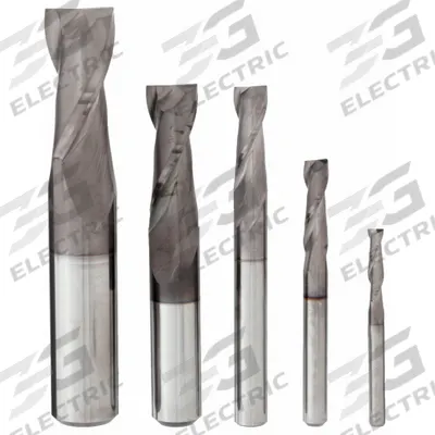 APPROVED VENDOR End Mill Set: Square, 5 Pc, Carbide, TiCN Coated, 2 Flute - General Purpose Carbide Square End Mill Sets