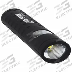 NIGHTSTICK Dual Light Flashlight: 90 lm, 3 hr Run Time at Max. Brightness, 50 m Max Beam, Black (MPN NSP-1400B). Key specifications — Brand: NIGHTSTICK; Battery Requirements - Broad: Includes 2 AAA.