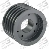 APPROVED VENDOR V-Belt Pulley: B60, 5 Groove, 6.35 in OD, Bushed Bore, SK, Quick Detachable, Plain (MPN 5B60SK). Key specifications — attr1318293: B60; attr1318301: 6 in (5L, B); attr1318291: 5L, B, or BX.