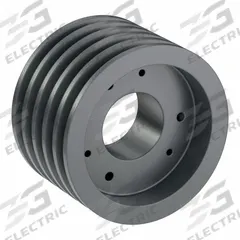 APPROVED VENDOR V-Belt Pulley: B60, 5 Groove, 6.35 in OD, Bushed Bore, SK, Quick Detachable, Plain (MPN 5B60SK). Key specifications — attr1318293: B60; attr1318301: 6 in (5L, B); attr1318291: 5L, B, or BX.