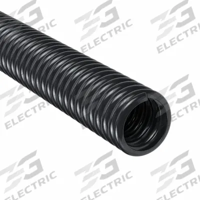 AFC Liquid-Tight Flex Plastic Conduit: 1/2 in Trade Size, Black, 100 ft Nominal Lg - Liquid-Tight Flexible Plastic Conduit