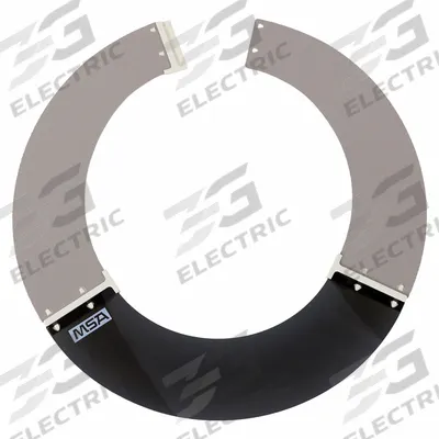MSA Visor: Gray, Polycarbonate, Over-the-Hat with Wide Brim - Hard Hat Visors