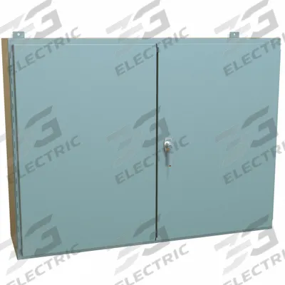 HAMMOND Electrical Enclosure: Steel, 36 in x 48 in x 12 in, NEMA 12, w/Panel, Solid Cover - Steel Dust-Tight Enclosures