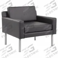 BOSS Club Chair: Black, Black, 0 Casters/Glides, Arms, 24 1/2 in Overall Wd, 31 in Overall Ht (MPN BR8001AM-BK). Key specifications — Brand: BOSS; Features: Arms; Back Material: Antimicrobial Vinyl; Seat Material: Antimicrobial Vinyl; Chair Material: Antimicrobial Vinyl.