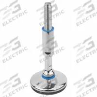 KIPP Male-End Leveling Mount: Swiveling Stud, M12 Thread Size, 60 mm, 10 kN Capacity (MPN K1303.106012X140). Key specifications — Finish: Polished; Base Shape: Round; Load Capacity: 10 kN.