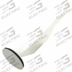 APPROVED VENDOR Drain Stopper: 1 1/4 in Overall Dia, ABS/Stainless Steel, White, Pop Up (MPN 30431). Key specifications — Material: ABS; Color: White; Brand: APPROVED VENDOR; Application: Sink.