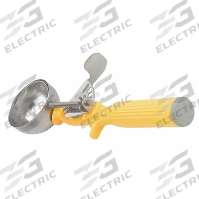 VOLLRATH Disher: 1.6 oz Capacity, Stainless Steel, NSF Certified, 4 1/4 in Handle Lg - Dishers