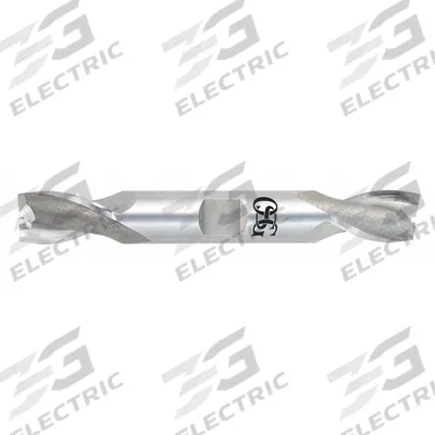 OSG Square End Mill: Cobalt, Double End, 2 Flute, 2.5 mm Mill Dia, 7.14 mm LOC - Double-End Cobalt Square End Mills