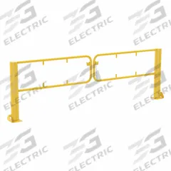 Dock Barricade: Manual Operation, Steel, Powder Coated, Left/Right Swing, Lock Not Included, 1 PR (MPN SDG-10). Key specifications — Material: Steel; Color: Yellow; Finish: Powder Coated; Includes Safety Guard: Safety Guard Not Included; Swing Direction: Left/Right; Brand: VESTIL.