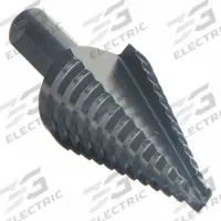 APPROVED VENDOR Step Drill Bit: 3/16" to 7/8", Black Oxide HSS, 3-Flats Shank (MPN 6EXN4). Key specifications — attr1234936: Not Impact Rated.