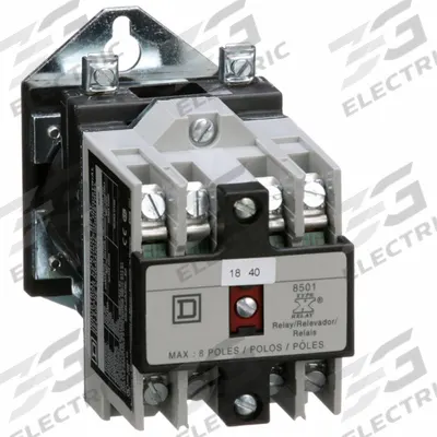 SQUARE D NEMA Control Relay: Surface Relay Mounting, 24V DC Coil Volt, 2NO - Surface-Mounted Relays