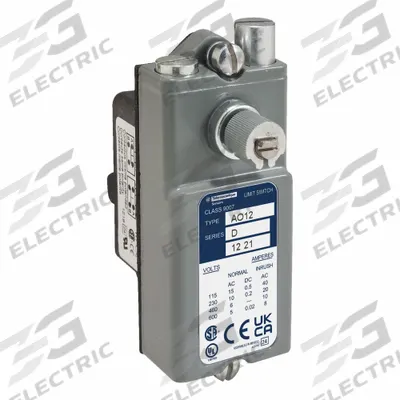 TELEMECANIQUE SENSORS Compact Limit Switch Body: Metallic, Non Plug-In, 9007AW - Rotary-Motion Limit Switches without Levers