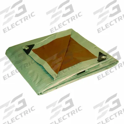 APPROVED VENDOR Tarp: 33 ft Lg, 25 ft Wd, Std Duty, 10 mil, Polyethylene, Brown/Silver - General Purpose Polyethylene Tarps