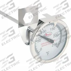 DWYER Clip On Dial Thermometer: 0°F to 250°F, +/- 2% Accuracy, 8 in Stem Lg, Fahrenheit (MPN CBT178051). Key specifications — Accuracy: +/- 2%; Brand: DWYER; Temperature Units: Fahrenheit.