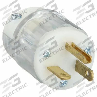 LEVITON Straight Blade Plug: Hospital Grade, 5-20P, 125V AC, 20 A, 2 Pole, 3 Blade - General Purpose Plugs