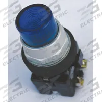 EATON Extended Push Button: Blue, 30 mm Mounting Size, Non-Metallic, Momentary (MPN HT8GBBF3). Key specifications — Brand: EATON; Action: Momentary; Series: HT800; Push Button Material Type: Non-Metallic.