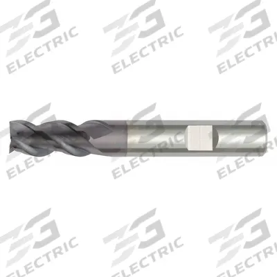 WIDIA HANITA Square End Mill: Carbide, TiAlN Coated, 3 Flute, 5 mm Mill Dia, 10 mm LOC - Carbide Square End Mills for Stainless Steel & Super Alloys