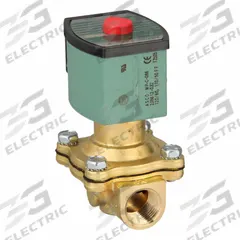 REDHAT Solenoid Valve: 2-Way, Normally Open, 1/2 in Pipe Size, 110V AC/120V AC, High Flow, NBR Seal (MPN SC8210G034). Key specifications — attr985516: 1/2 in; attr985521: 110V AC; attr985484: REDHAT.